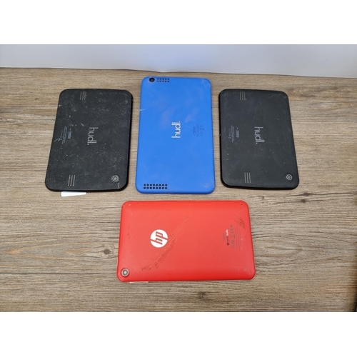 692 - Four tablets to include Hudl and HP