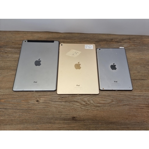 711 - Three Apple iPads to include A1475, A1489 and A1566