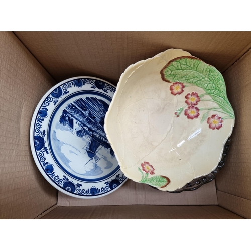 976C - Two boxes containing ceramics to include Carlton Ware Australian Design bowl etc.