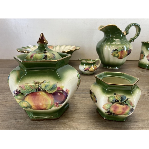 299 - Eleven pieces of Mayfayre Staffordshire pottery