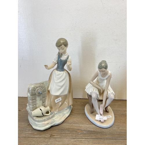 298 - Four Nao and Lladro porcelain figurines