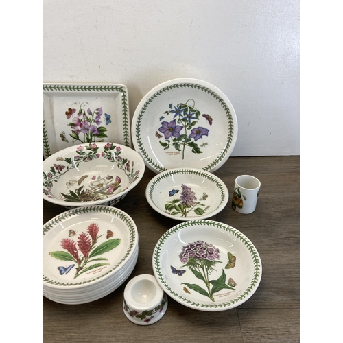 288 - A collection of Portmeirion Botanic Garden china to include comport, basin etc.