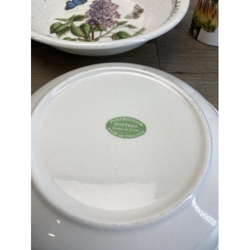 288 - A collection of Portmeirion Botanic Garden china to include comport, basin etc.