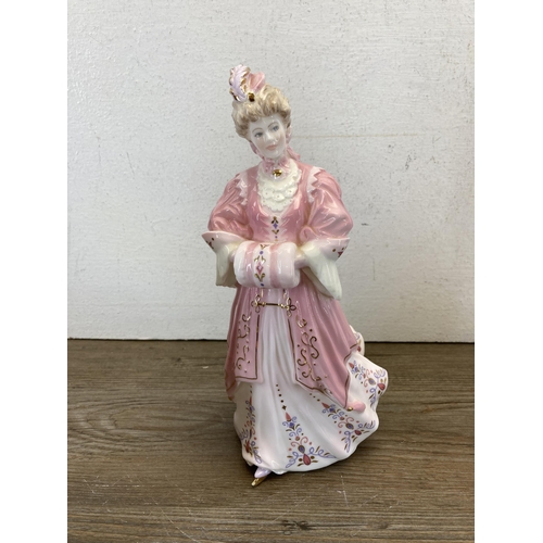 287 - Four ceramics items, Royal Worcester The Fairest Rose limited edition no. 4,664 of 12,500 figurine, ... 