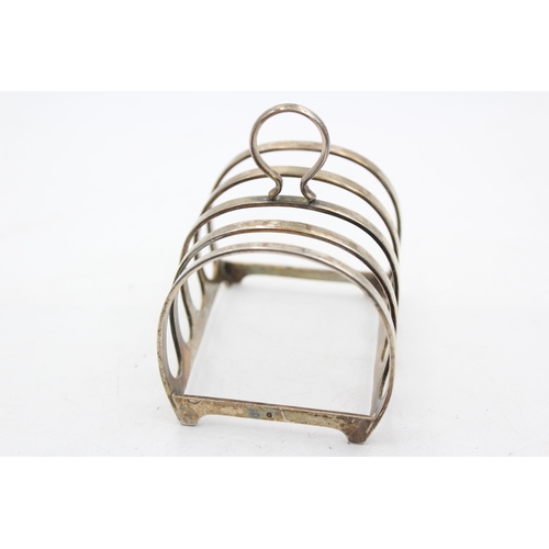 1268 - A George V Adie Brothers Ltd. hallmarked Birmingham silver five bar toast rack, dated 1936 - approx.... 