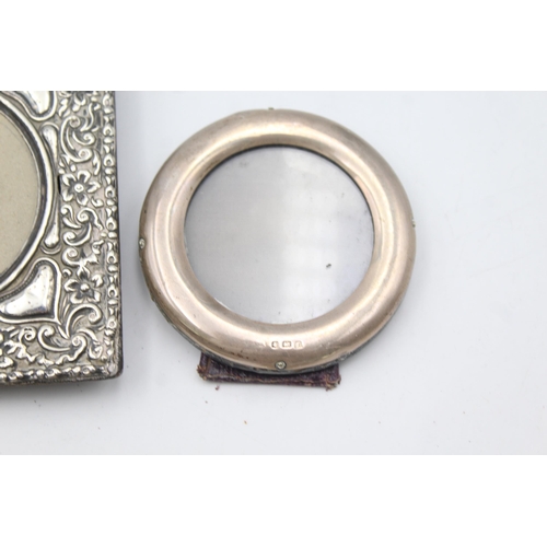 1289 - Five antique and later hallmarked sterling silver photo frames - approx. gross weight 135 grams