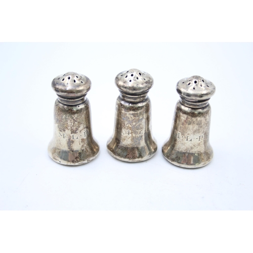 1306 - Five .925 silver salt and pepper shakers - approx. gross weight 83 grams