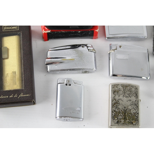 1320 - A collection of vintage cigarette lighters to include Rowenta, Sarome, Colibri etc.