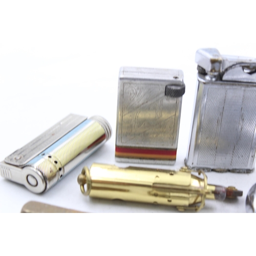 1327 - Eight vintage cigarette lighters to include Imco-Triplex Junior, Polo, Casanova etc.