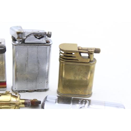 1327 - Eight vintage cigarette lighters to include Imco-Triplex Junior, Polo, Casanova etc.