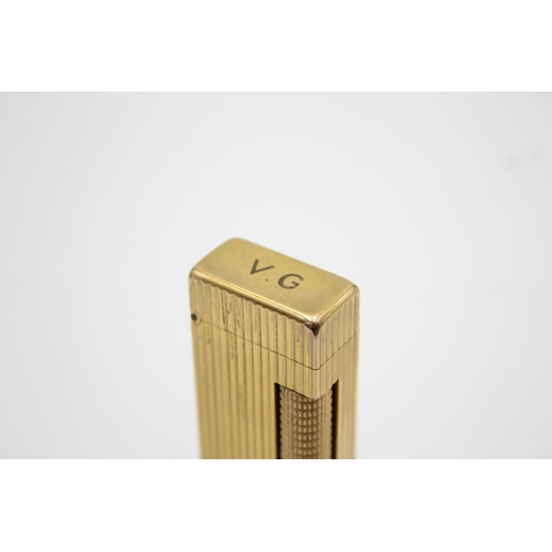 1330 - A vintage Dunhill Rolagas gold plated cigarette lighter