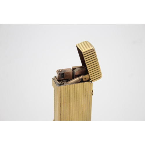 1330 - A vintage Dunhill Rolagas gold plated cigarette lighter