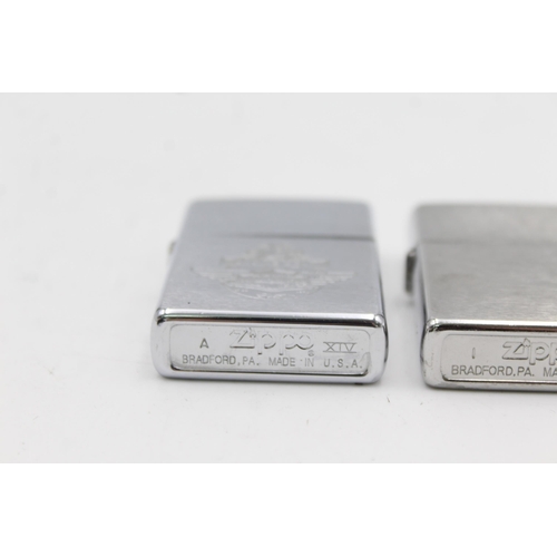 1336 - Two Zippo cigarette lighters