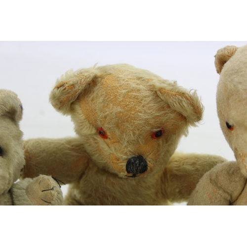 357 - Four vintage teddy bears