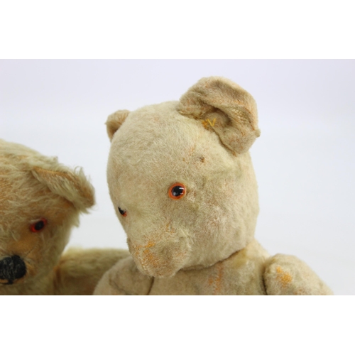 357 - Four vintage teddy bears