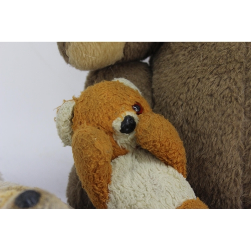 358 - Five vintage teddy bears