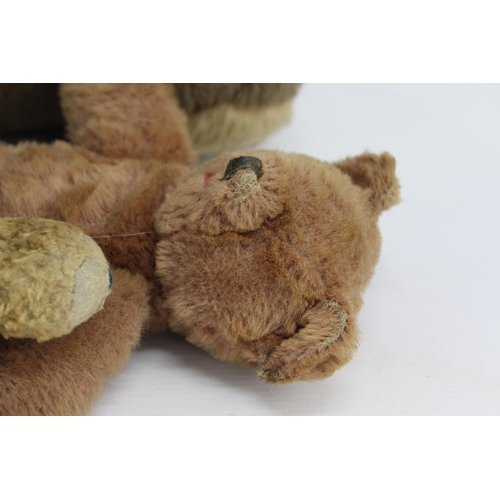 358 - Five vintage teddy bears