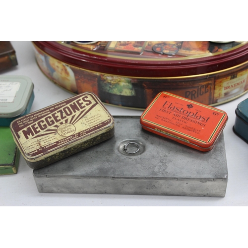 439 - A collection of vintage collectable tins to include Royal, Basset's etc.