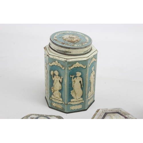 440 - A collection of vintage storage boxes to include mother of pearl trinket box etc.