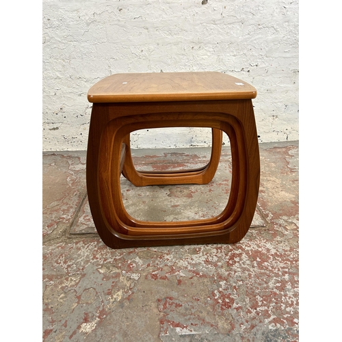 55 - A 1970s Nathan teak nest of three tables