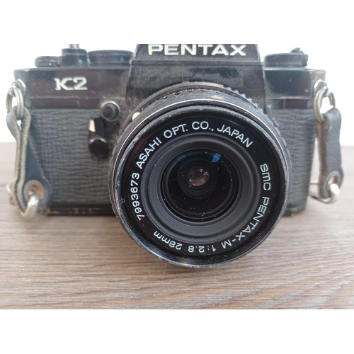 511 - An Asahi Pentax K2 35mm SLR camera fitted with 1:2.8 28mm lens