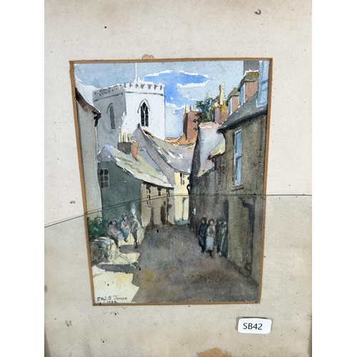 158 - An early 20th century framed watercolour by Ethel G. Jones and dated 1922 - approx. 30cm high x 24cm... 