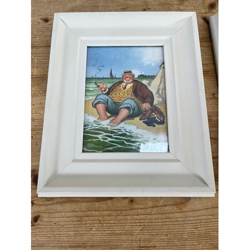 174A - Five framed 1920s/30s style seaside prints