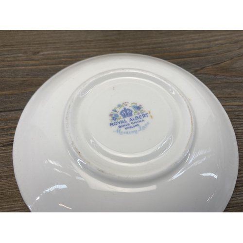 265 - A collection of Royal Albert Memory Lane bone china teaware