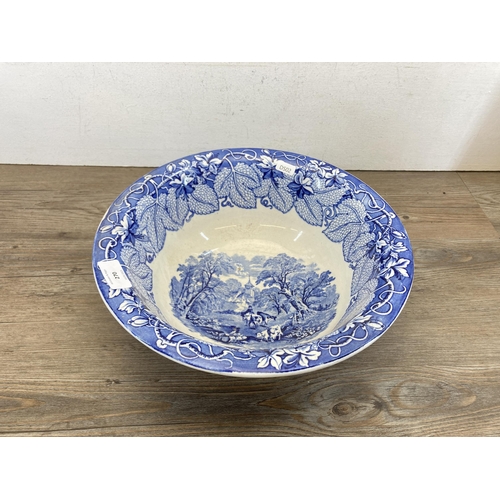 270 - A Mason's Ironstone blue and white circular bowl - approx. 33cm diameter