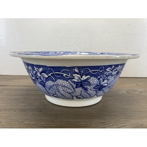 270 - A Mason's Ironstone blue and white circular bowl - approx. 33cm diameter