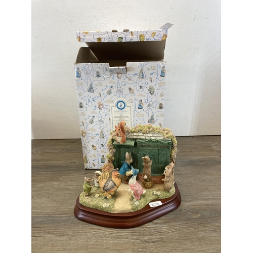 297 - Eight figurines, one boxed Border Fine Arts A0460 The World Of Beatrix Potter The Tale Of Ginger and... 