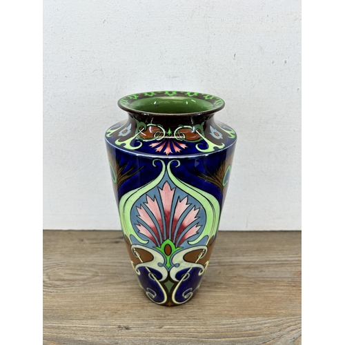 178 - An early 20th century Shelley Intarsio vase, no. 3634 - approx. 27cm high