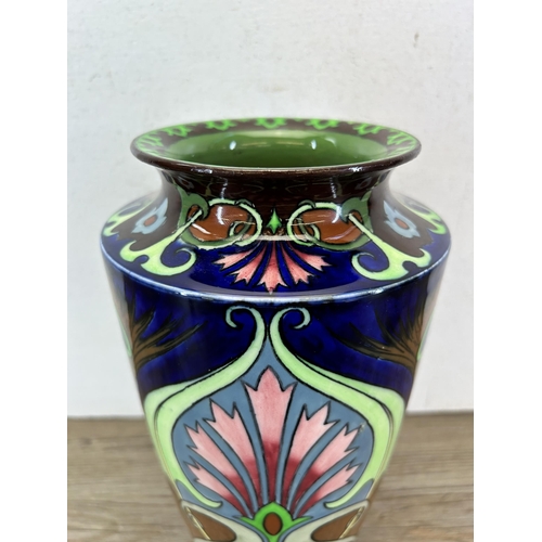 178 - An early 20th century Shelley Intarsio vase, no. 3634 - approx. 27cm high