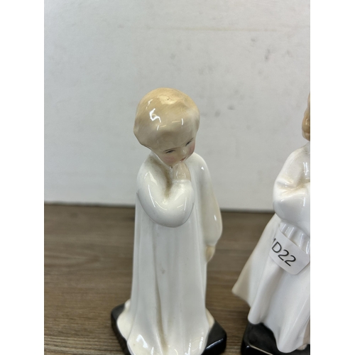 180 - Two Royal Doulton figurines, Darling HN1985 and Bedtime HN1978