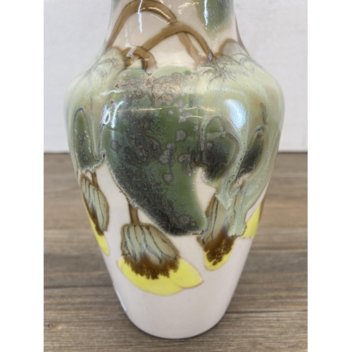 221 - A Cobridge Stoneware vase - approx. 17cm high