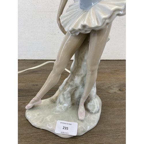 235 - A Nao ballerina table lamp - approx. 46cm high