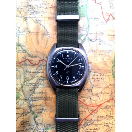 1233A - A 1973 Hamilton W10 mechanical British Army Issued men's wristwatch - ref. 523-8290 W10-6645-99 1369... 