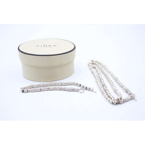 1163 - A Links of London .925 silver jewellery set - approx. gross weight 66 grams