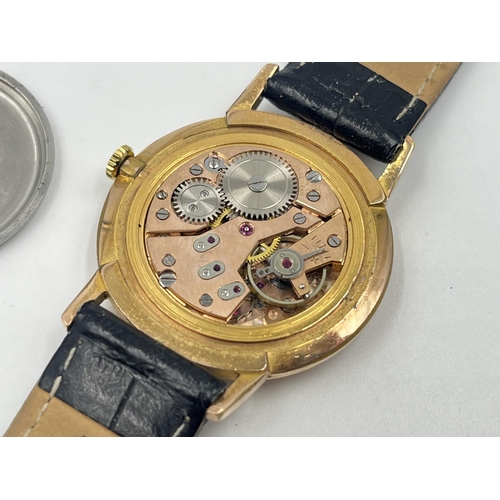 1236 - A mid 20th century MuDu 21 Jewels cal. 180 mechanical 34mm men's wristwatch