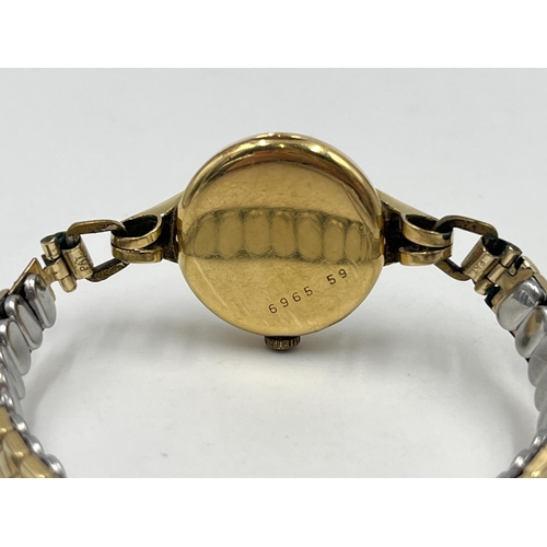 1240 - An early/mid 20th century West End Watch Co. 18ct gold cased mechanical lady's wristwatch - approx. ... 