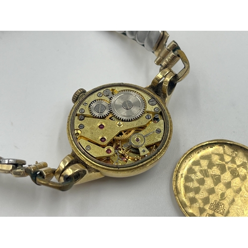 1240 - An early/mid 20th century West End Watch Co. 18ct gold cased mechanical lady's wristwatch - approx. ... 