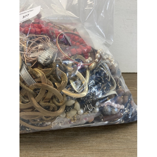 377 - Approx. 10kg of costume jewellery