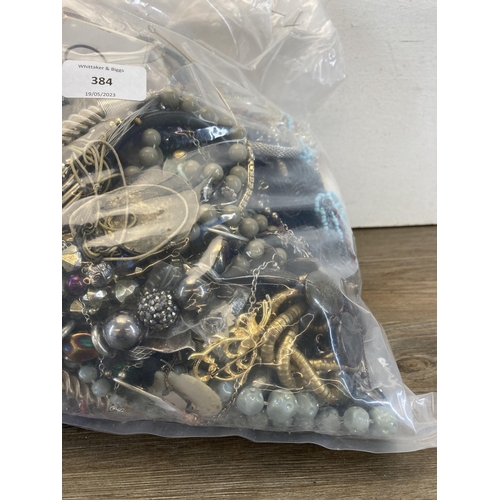 384 - Approx. 10kg of costume jewellery