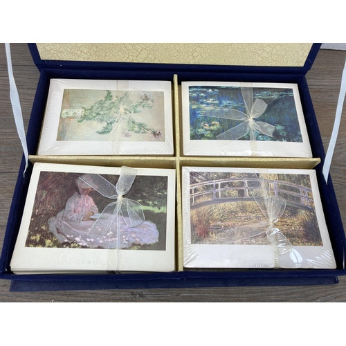 415 - A cased set of Claude Monet greetings cards