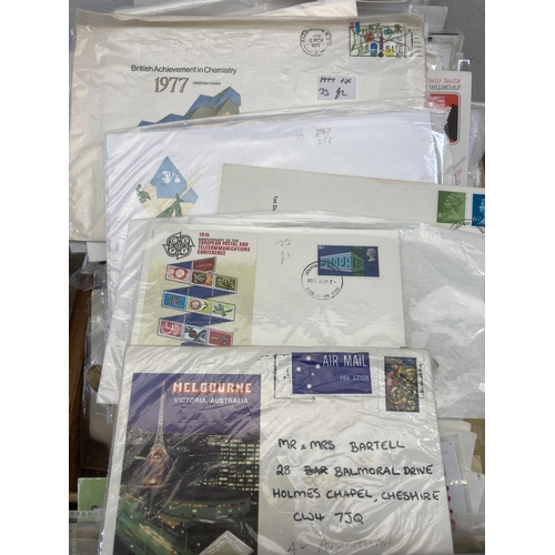 416 - A collection of First Day Covers to include Melbourne Victoria Australia, charity stamp, British Fai... 