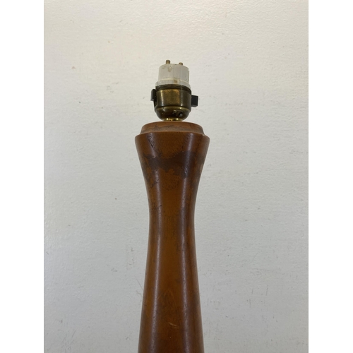 431 - A mid 20th century Danish style teak table lamp - approx. 66cm high