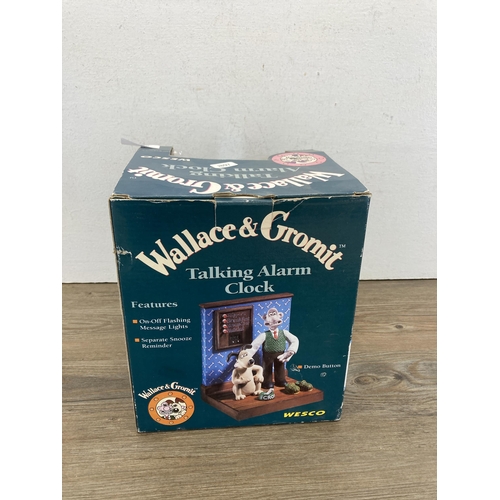 458 - A boxed Wesco Wallace & Gromit talking alarm clock