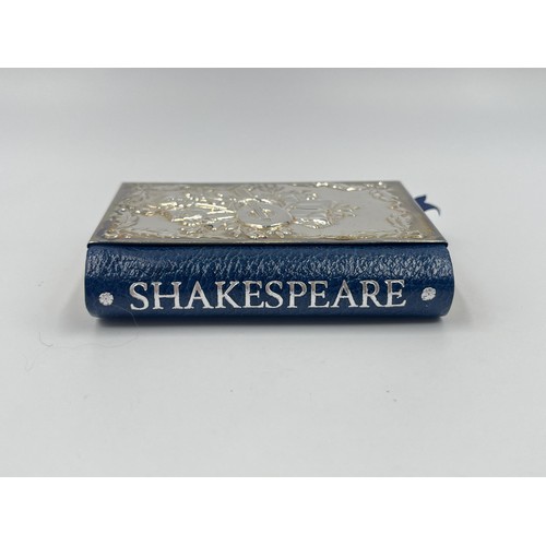 1258A - The Poems of William Shakespeare miniature book with hallmarked Birmingham silver front, dated 1992 ... 