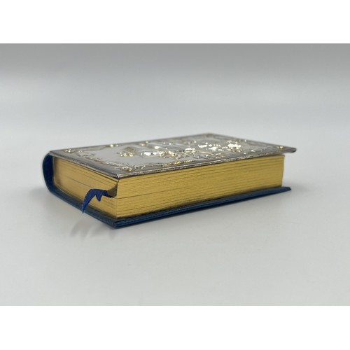 1258A - The Poems of William Shakespeare miniature book with hallmarked Birmingham silver front, dated 1992 ... 