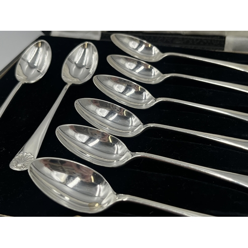 1260 - A set of eight Elkington & Co Ltd sterling silver teaspoons, hallmarked Birmingham 1935 - approx. gr... 